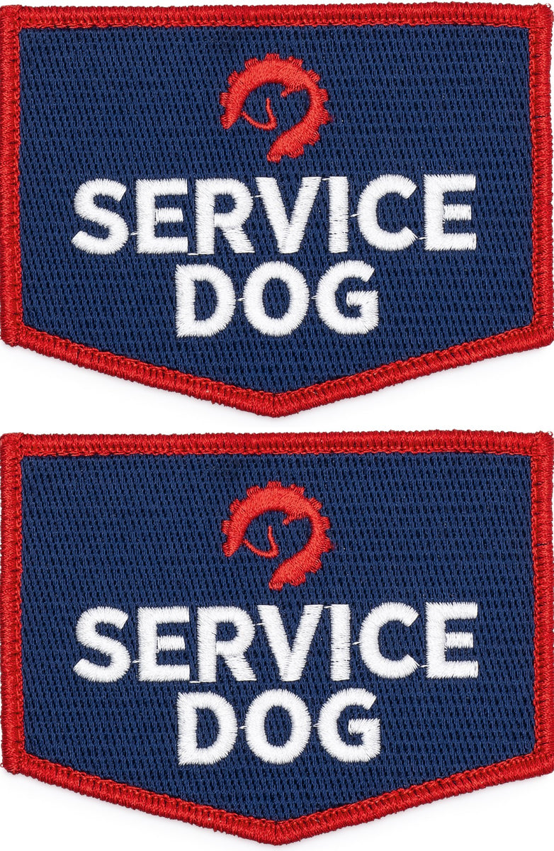 24 Pieces Service Dog Patch with Hook Backing Dog