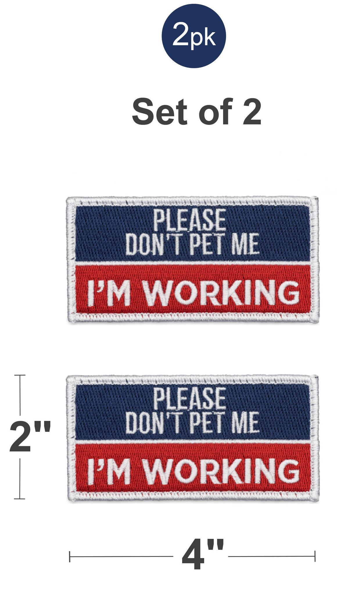 GYGYL 12Pcs Service Dog Patches, Ask to Pet Do Not Pet Patch